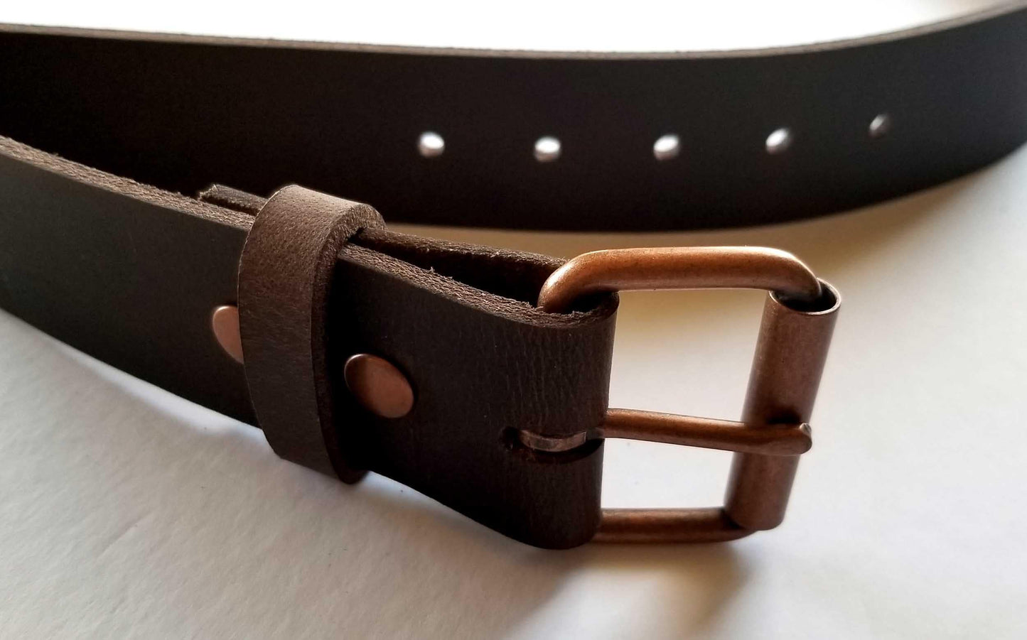 1-3/4" INCH Leather Belt & Buckle, INTERCHANGEABLE Belt w Snap, Belt for Jean, Custom Cut, Men's Belt, Women's Belt, Cut for Your Waist Size