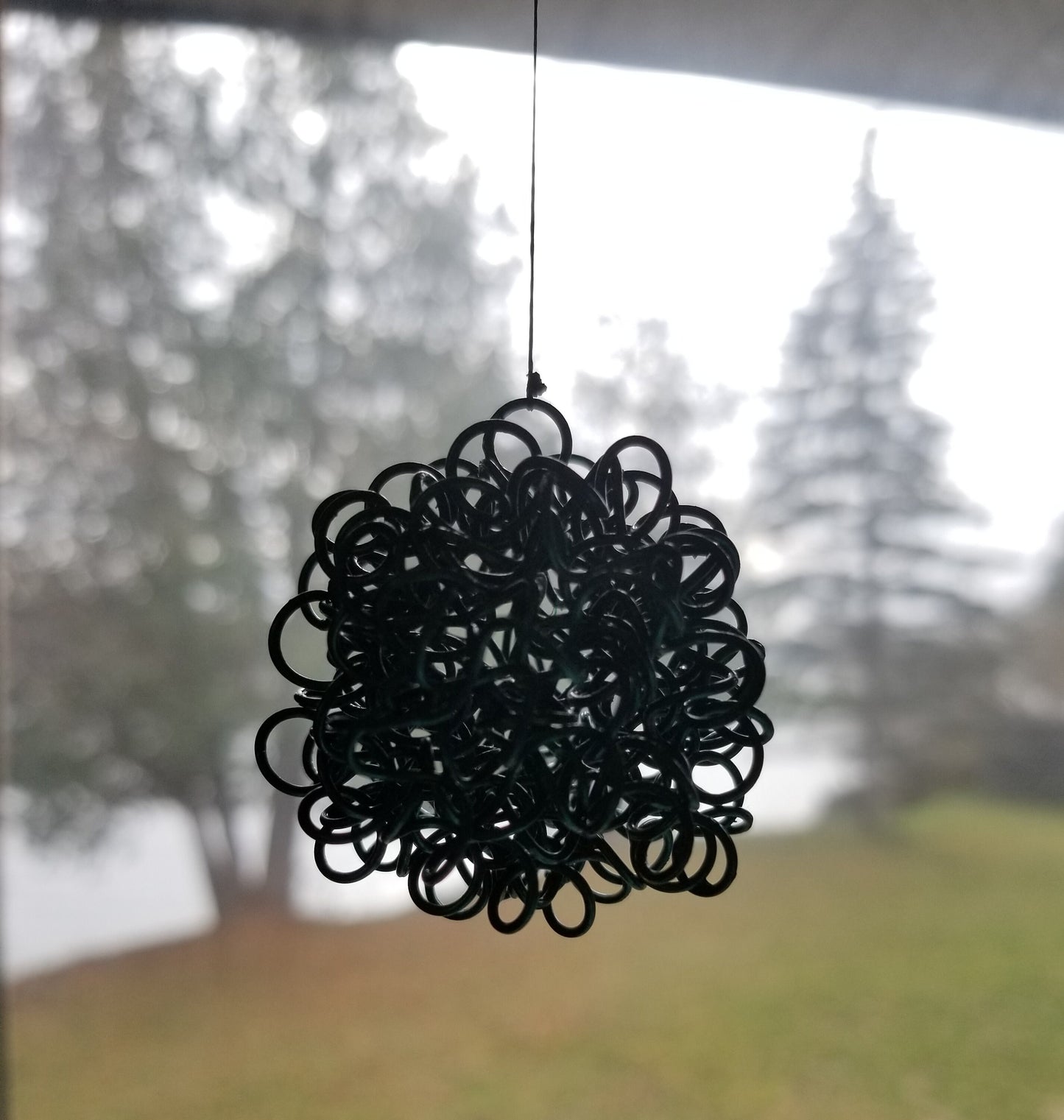 Wire Balls, Ornament, Twisted Metal, Christmas Tree Décor, Metal Ornament, Holiday Balls, Handmade Holiday Decor, Commercial Interior Decor