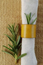 4 Napkin Rings Leather Rings Chartreuse Purple Orange Sand Casual Dining Alfresco Table Accessories Housewarming Hostess Gift Home Decor