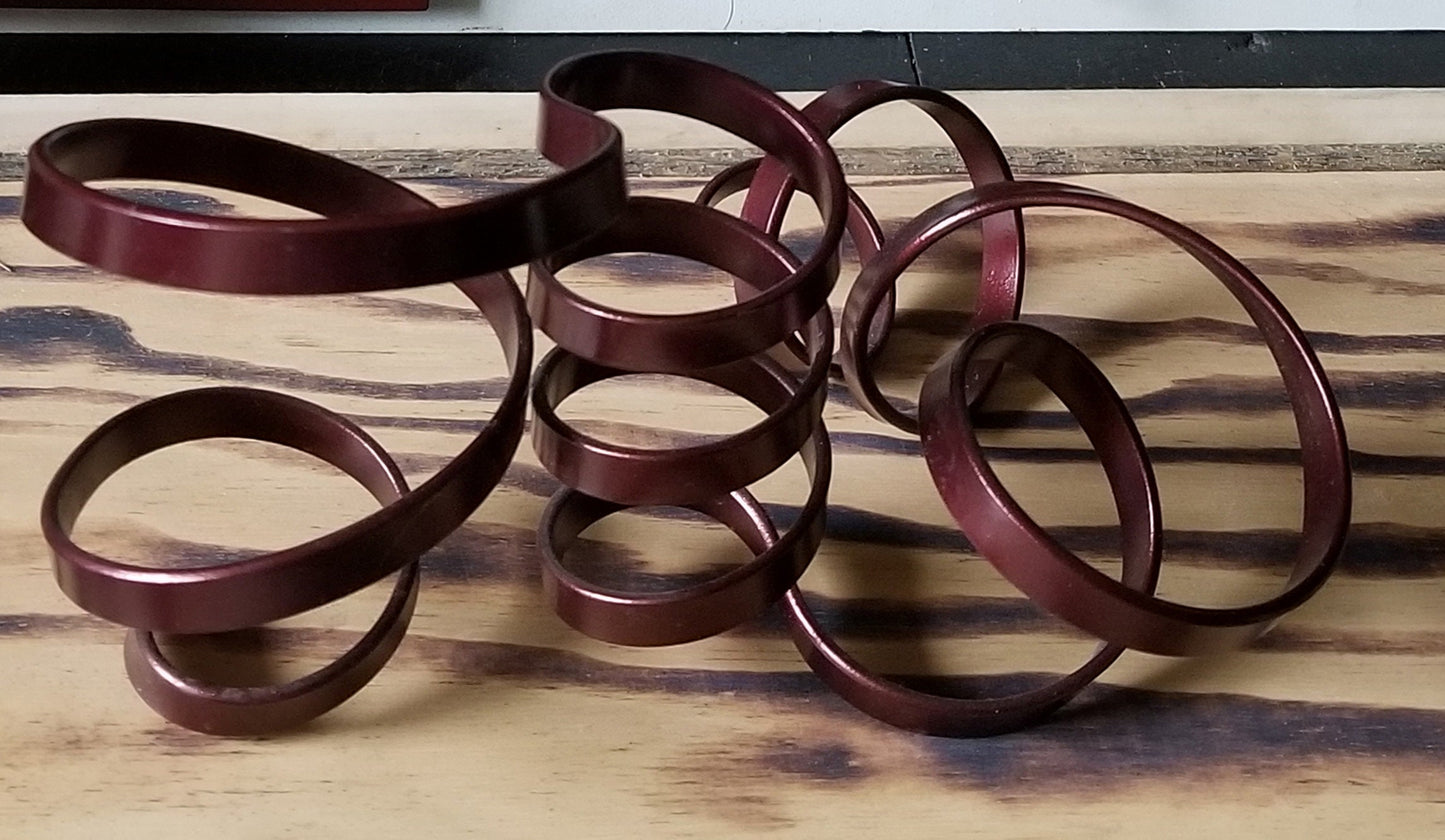Metal Candleholder, Red Ribbon, Artisan Candleholder, Handcrafted Candle Holder, Twisted Metal Red Candle Holder, Accepts 1-3/4-2" Candle