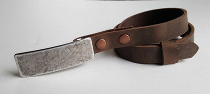 Women's Narrow Belt 7/8", INTERCHANGEABLE Belt, Custom Cut, Variety of Colours, Unisex Gift, Snap Belt, Gift for Her, Narrow Dress Belt