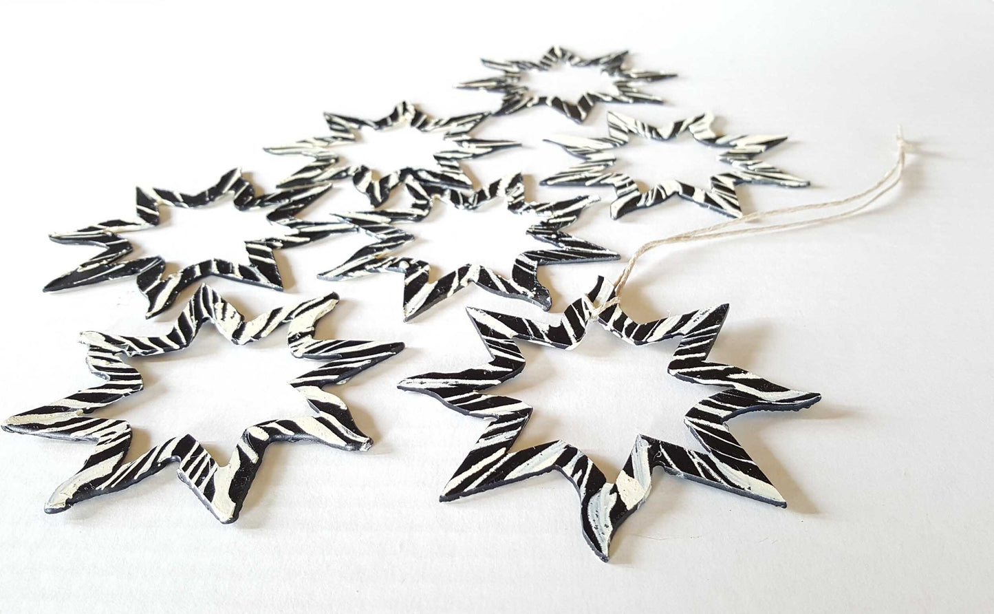 Bird Watcher Gift, Christmas Tree Ornament, Metal Star, Hand Painted for Hanging, Window Decor, Housewarming Gift, Baby's 1st Ornament, Star