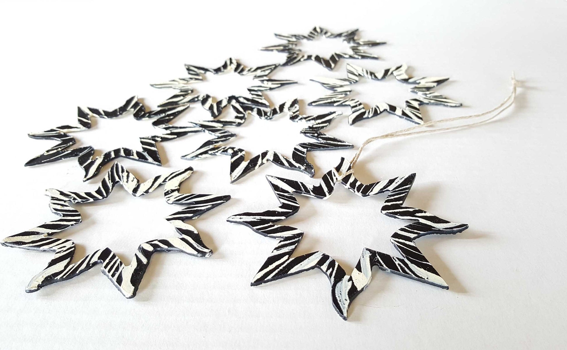 Bird Watcher Gift, Christmas Tree Ornament, Metal Star, Hand Painted for Hanging, Window Decor, Housewarming Gift, Baby's 1st Ornament, Star