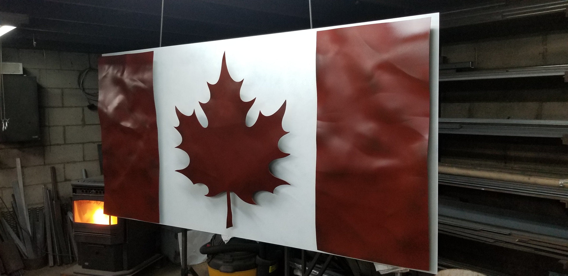 Canadian Flag Wall Mounted Canadian Flag Corporate Office Gift Corporate Gift Interior Canadian Made Flag To Hang Canadian Office Decor