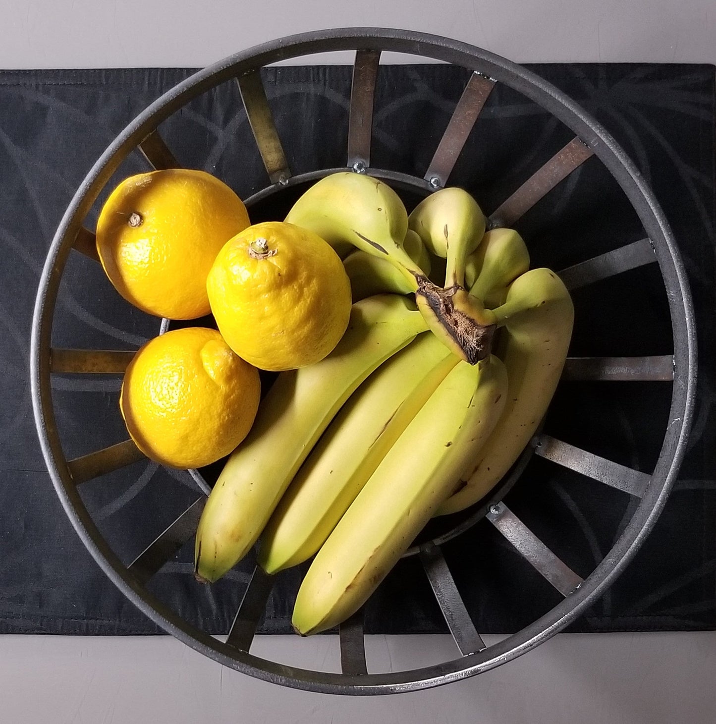 Metal Fruit Vault, Metal Fruit Basket, Metal Fruit Bowl & Lid, Custom Fruit Display for Commercial or Residential, Fruit Bowl, Fruit Basket