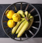 Metal Fruit Vault, Metal Fruit Basket, Metal Fruit Bowl & Lid, Custom Fruit Display for Commercial or Residential, Fruit Bowl, Fruit Basket