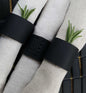 6 alfresco dining Fawn Leather Napkin Rings Casual Dining, Hostess Gift, Housewarming Gift Home Decor Picnics, Dining Accessories, Mom Day