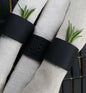 Taupe Leather Napkin Rings (6) Casual Dining, Hostess Gift, Housewarming Gift Home Decor Picnics, Dining Accessories, Mom Day