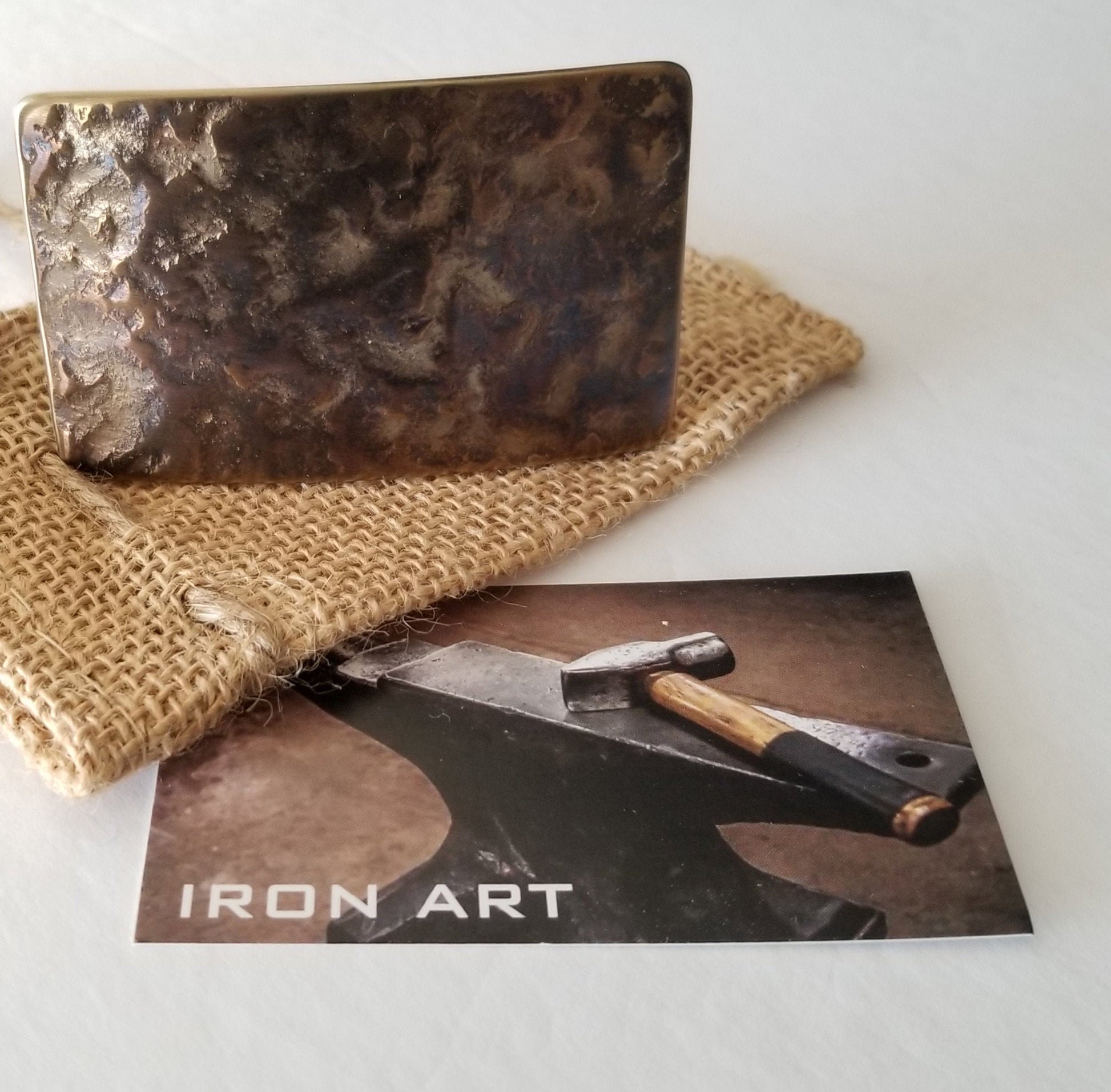 Belt Buckle Gift, Valentine's Day Gift, Textured Buckle, Signed, Bronze Anniversary Gift, Stainless Steel Buckle Fits 1-1/2" Belt For Jeans