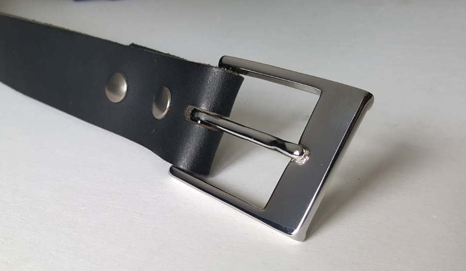 Snap Belt and Buckle, Mahogany Leather Belt w/ Snaps, Custom Cut to Your Waist, 1-1/4" Wide Suit Belt, Men's Accessories, Women's Accessory