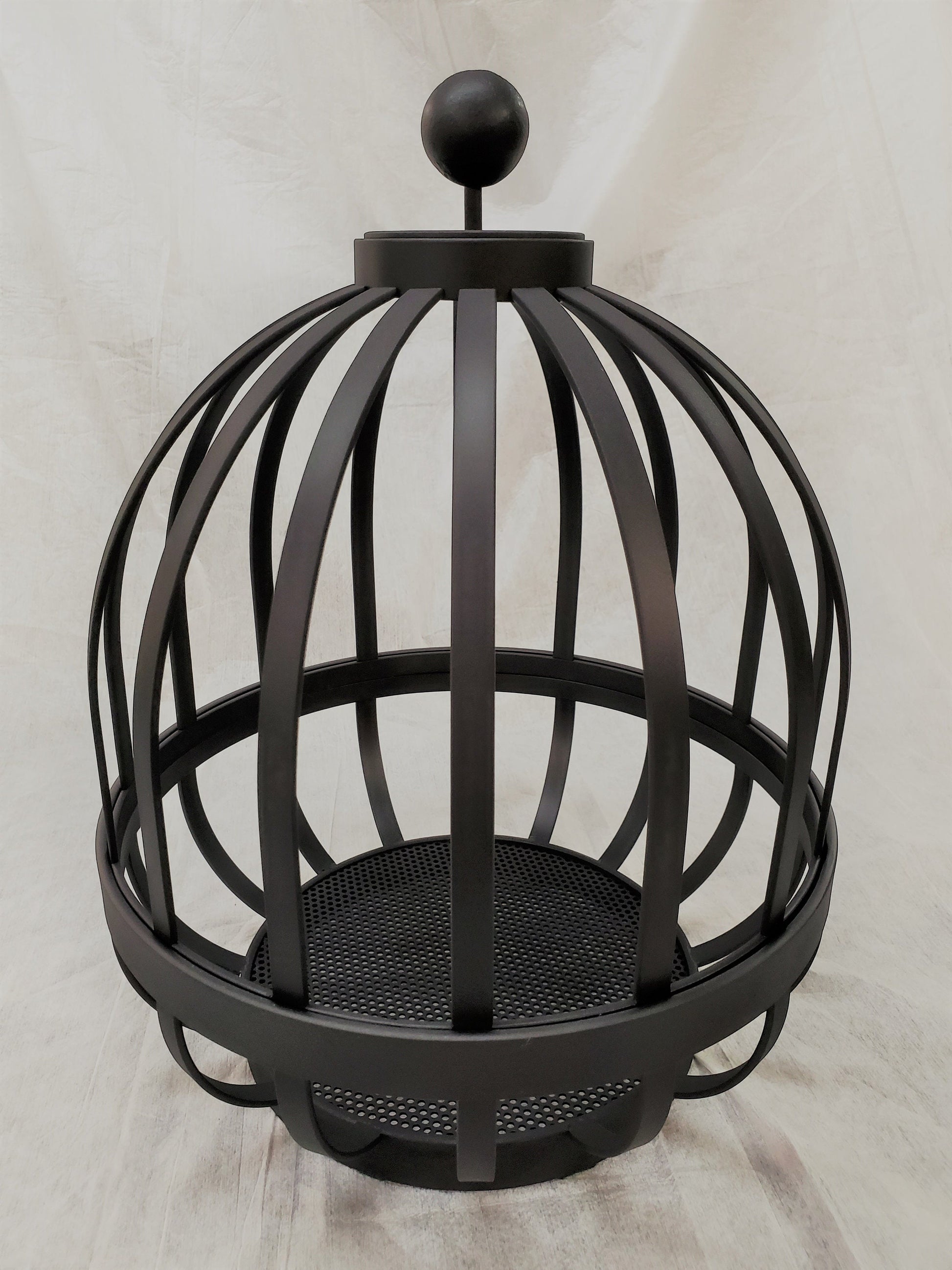 Metal Fruit Vault, Metal Fruit Basket, Metal Fruit Bowl & Lid, Custom Fruit Display for Commercial or Residential, Fruit Bowl, Fruit Basket
