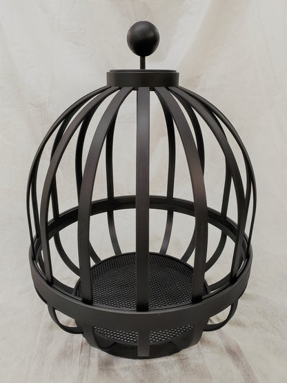 Metal Fruit Vault, Metal Fruit Basket, Metal Fruit Bowl & Lid, Custom Fruit Display for Commercial or Residential, Fruit Bowl, Fruit Basket