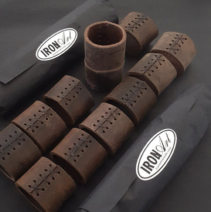 6 alfresco dining Fawn Leather Napkin Rings Casual Dining, Hostess Gift, Housewarming Gift Home Decor Picnics, Dining Accessories, Mom Day