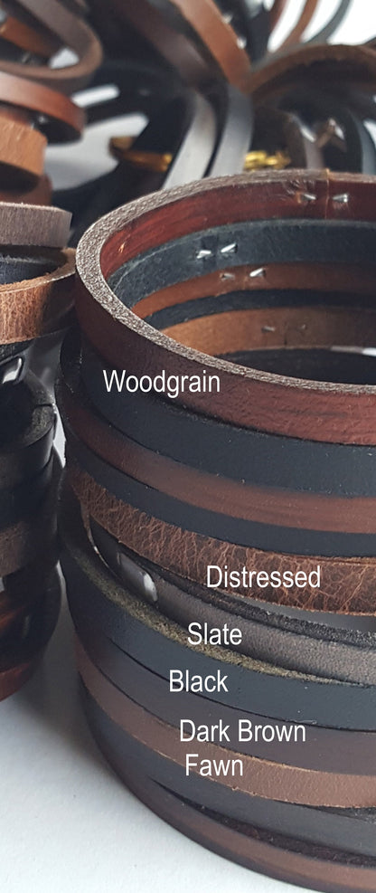 Leather Cuff & Earring Set Gift Bag Included Lightweight Earrings with Cuff Variety of Colors Variety of Colors Available Gift Idea