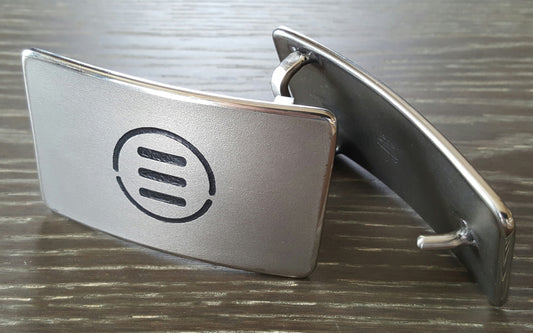 Etched Logo, Personalized Monogrammed Belt & Buckle Set for Jeans, Work Wear, Customized Gift, Personalized Accessories, Corporate Gift