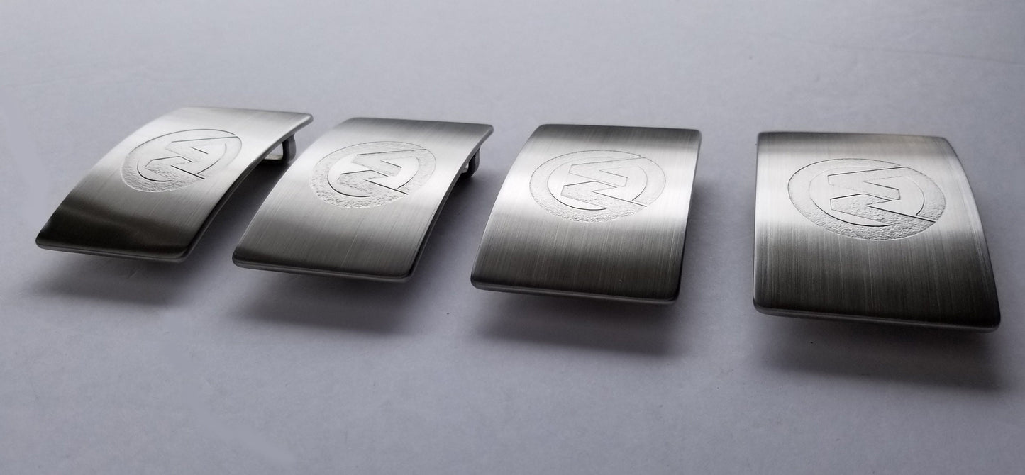 Etched Logo, Personalized Monogrammed Belt & Buckle Set for Jeans, Work Wear, Customized Gift, Personalized Accessories, Corporate Gift