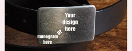 Etched Logo, Personalized Monogrammed Belt & Buckle Set for Jeans, Work Wear, Customized Gift, Personalized Accessories, Corporate Gift