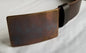 Handcrafted Bronze Buckle & Belt Set Hand Forged Belt Buckle Your Choice Leather Snap Belt Accessories for Jeans Bronze Anniversary Gift