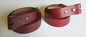 Red Belt Hand Dyed Leather Belt, Coloured Belts Unisex Belt with Snaps Multicolored Belts Belt for Jean, Belt for Suit Belt for Golf