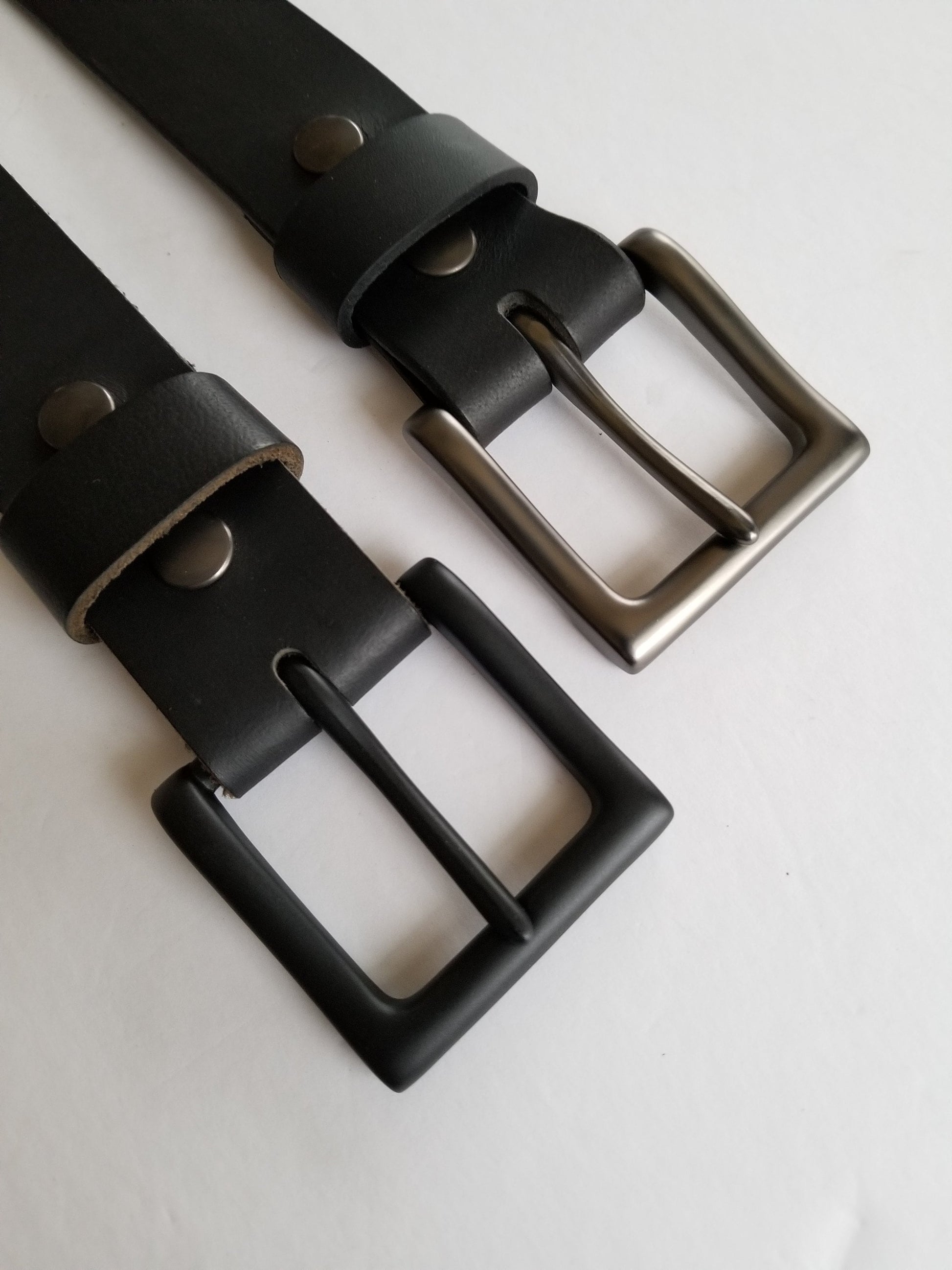 Simple Buckle Variety of Colors Available Buckle for 1-1/2" Wide Leather Belt w/Snap Belt for Jeans Father's Day Gift Mother's Day Gift