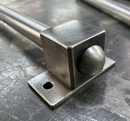 Drawer Pull, Hand Forged, Custom Door Hardware, Metal Hardware, Hand Forged Door Pull, Hinged Drawer Pull 24" Long, Custom Sizes Available