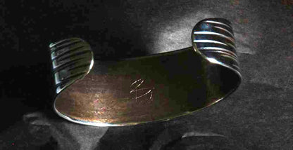 Unisex Stainless Steel Bracelet Wrist Cuff, Hypoallergenic Cuff Bracelet, Hand Forged Stainless Steel, Signed Original by Robert Aucoin