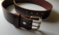 Two (2)INCH Leather Belt & Buckle Two Rows of Holes Biker Belt Celtic Attire Kilt Buckle INTERCHANGEABLE Unisex Snap Belt 2" Leather Belts