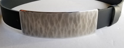 Designer Belt Buckle, Unisex Buckle Fits 1-1/2" Belt for Jeans, Hypoallergenic Accessories, Slim Fit, Hand Forged Buckle, Aucoin Original