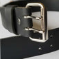 1-1/2" Leather Belt With Two Rows of Holes Belt with Snaps Unisex Belt for Jeans Custom Cut Leather Belt 5 Belt Colors, Made to Measure