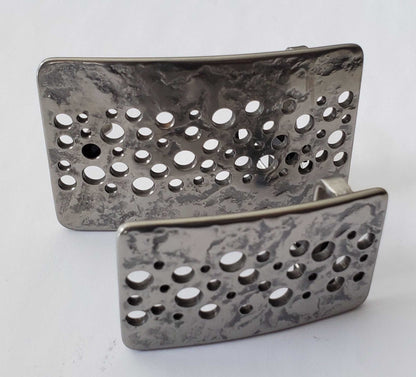Unisex Wedding or Anniversary Belt Buckles, Hypoallergenic Buckles fit 1-1/4" & 1-1/2" Leather Belts, Accessories, Stainless Steel Buckles