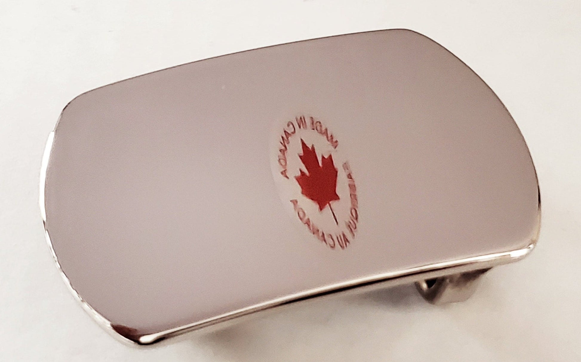 Mirror Polished Belt Buckle, Dress Buckle, Stainless Steel Buckle fits 1/4" Belt for Suits, Exclusive Golfer's Gift, Weddings, Chic Buckle