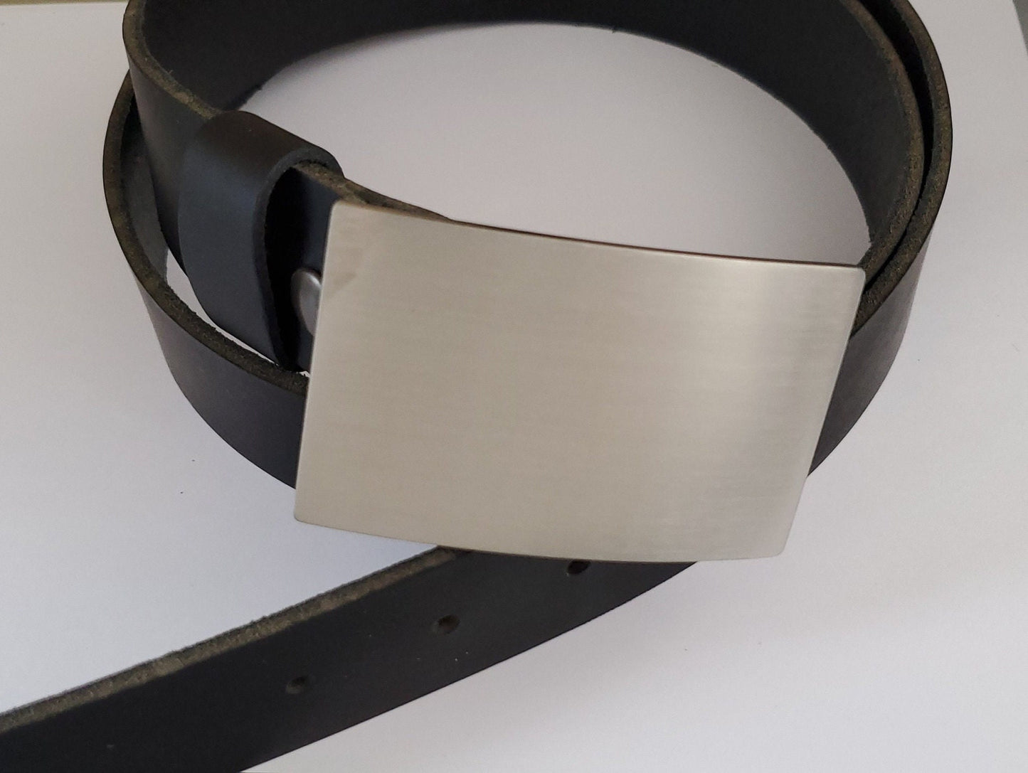 Belt Buckle Fits 1-3/4" Belt, Buckle for Jeans, Brushed Stainless Steel Buckle, Buckle for Wide Belt, Biker Buckle, Unisex Buckle & Gift Bag