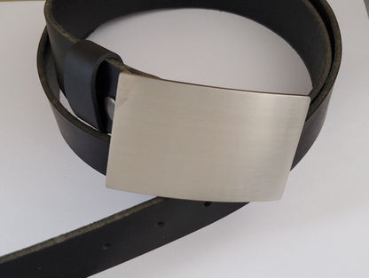 Belt Buckle Fits 1-3/4" Belt, Buckle for Jeans, Brushed Stainless Steel Buckle, Buckle for Wide Belt, Biker Buckle, Unisex Buckle & Gift Bag