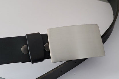 Belt Buckle Fits 1-3/4" Belt, Buckle for Jeans, Brushed Stainless Steel Buckle, Buckle for Wide Belt, Biker Buckle, Unisex Buckle & Gift Bag