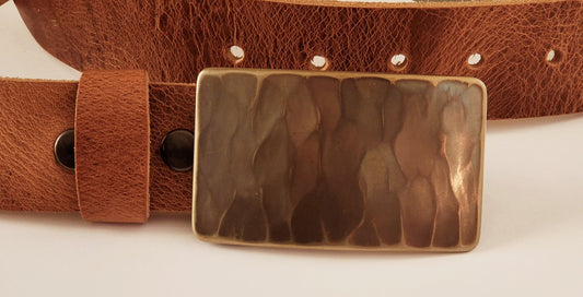 Belt Buckle, Unisex Buckle, Canadian, Suit Belt, Ancient Bronze Wood Grain, Hand Forged Stainless Steel Buckle fits 1-1/4" Belt for Suits