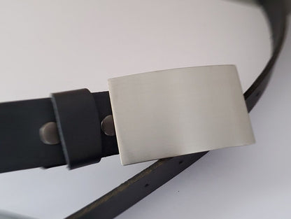 Belt Buckle Fits 1-3/4" Belt, Buckle for Jeans, Brushed Stainless Steel Buckle, Buckle for Wide Belt, Biker Buckle, Unisex Buckle & Gift Bag