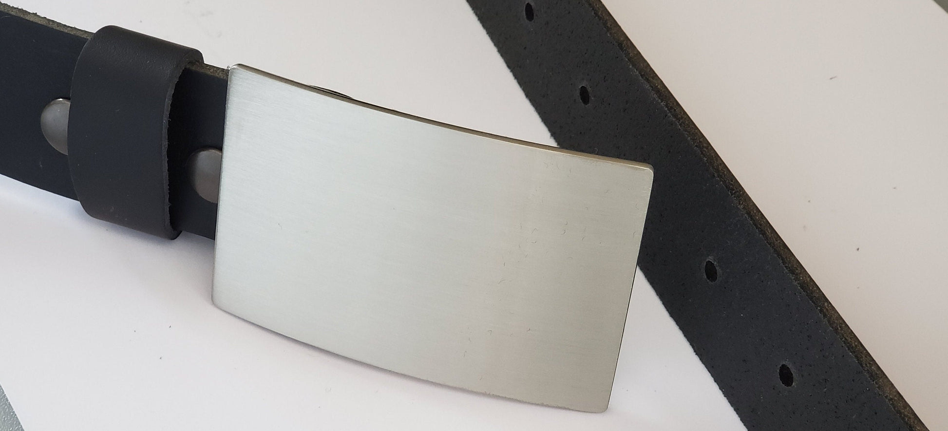 Kilt Buckle, Buckle for Jeans For 2" Wide Belt, Brushed Stainless Steel Kilt Belt Buckle Buckle for Kilt Biker's Buckle
