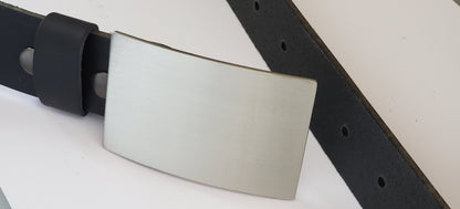 Kilt Buckle, Buckle for Jeans For 2" Wide Belt, Brushed Stainless Steel Kilt Belt Buckle Buckle for Kilt Biker's Buckle