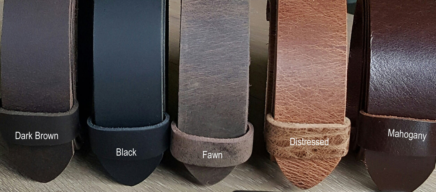 Accessories for Full Figure, Plus Size "round edge" Belt Buckle & Leather Belt, Father's Day Gift, Stainless Steel Work Gear and 1-1/2" Belt