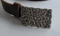Belt & Buckle, Golfer's Gift, Hand Forged Stainless Steel Buckle and 1-1/2" Leather Belt, Ultra Slim-Line Design Made in Canada
