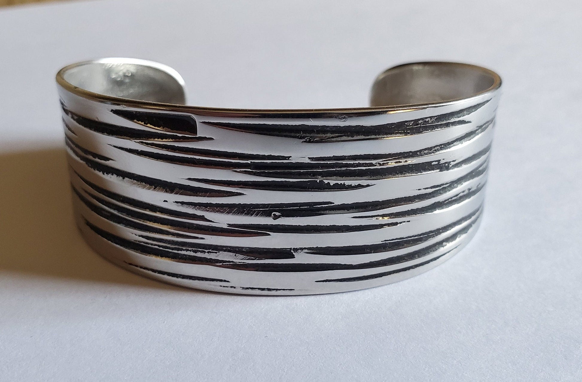 Wrist Cuff, Blue & Copper Bracelet, Hypoallergenic Cuff, Bracelet, Hand Forged Stainless Steel, Signed Original Cuffs by Robert Aucoin