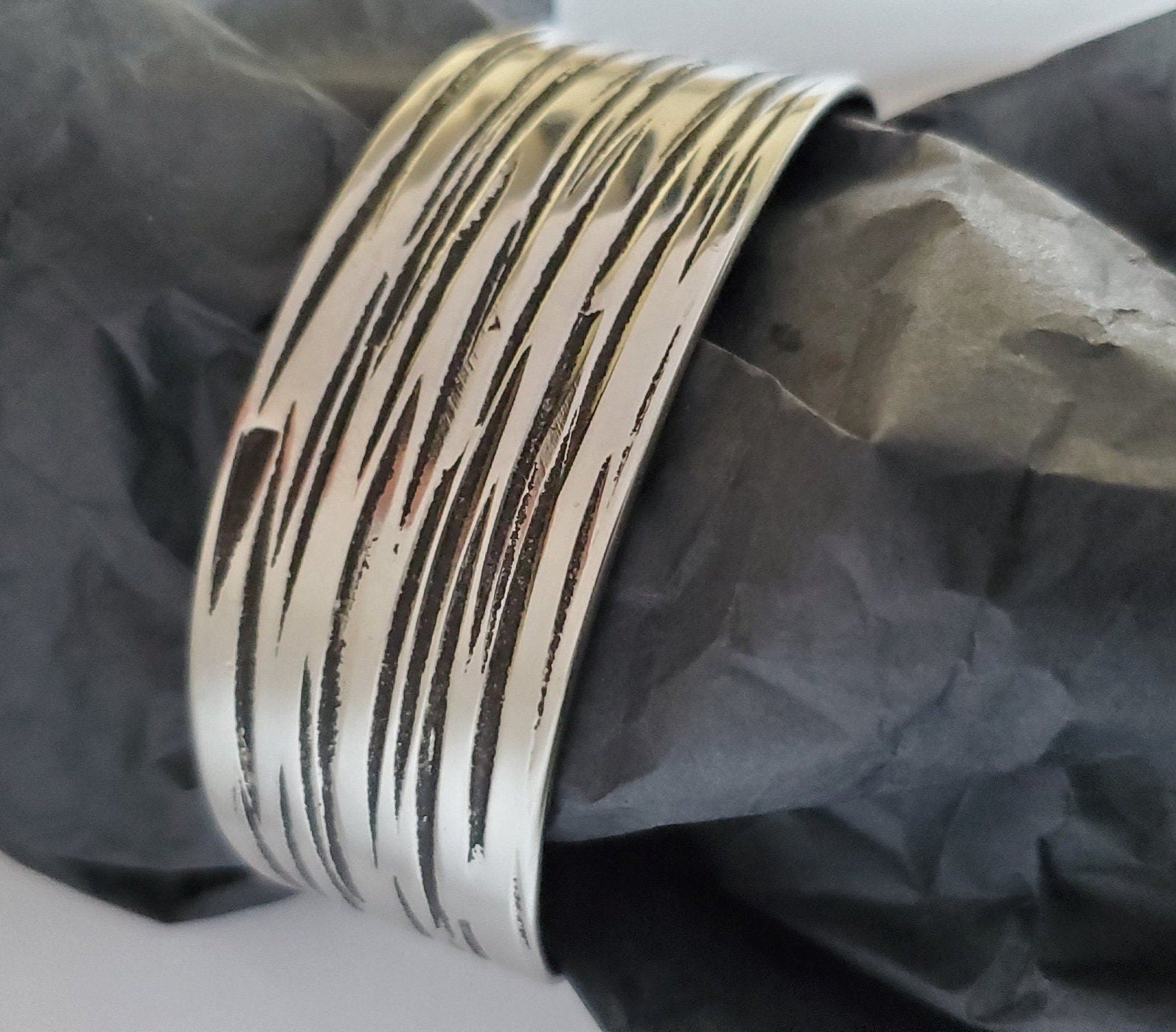 Wrist Cuff, Blue & Copper Bracelet, Hypoallergenic Cuff, Bracelet, Hand Forged Stainless Steel, Signed Original Cuffs by Robert Aucoin
