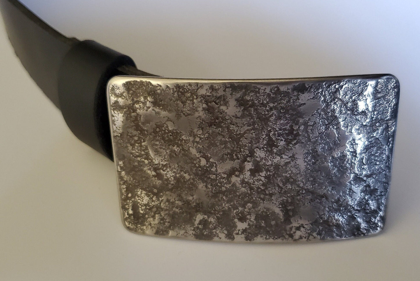 Belt & Buckle, Hot Off The Blacksmith's Anvil, Father's Day Gift, Hypoallergenic Buckle, Stainless Steel, Hand Forged Buckle And 1.5" Belt