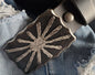Belt Buckle, Sun Buckle, Bronze Anniversary or Stainless Anniversary Gift, Hand Forged Buckle, Unisex Gift, Buckle for 1.5" Leather Belt