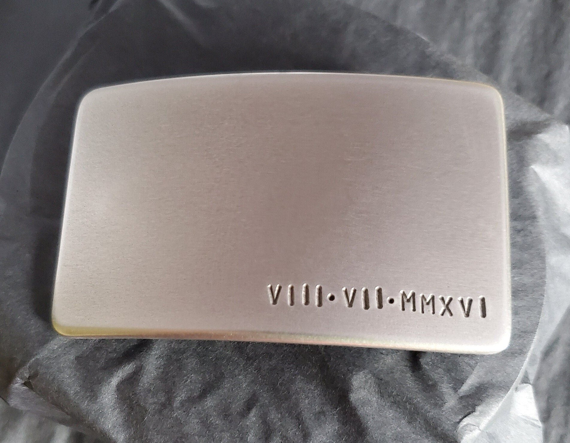 Anniversary Gift, Roman Numeral Belt & Buckle Set, Customize for Any Anniversary, Personalized Unisex Buckle and Quality Leather Snap Belt