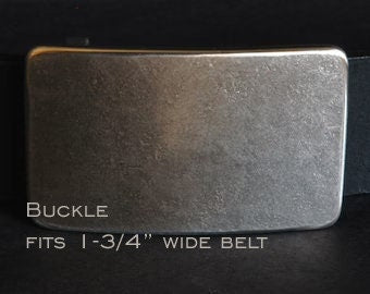 Belt Buckle Fits 1-3/4" Belt, Silver Buckle, Hypoallergenic Buckle, Stainless Steel, Workwear Buckle fits 1.75" Belt for Jeans, Unisex Gift