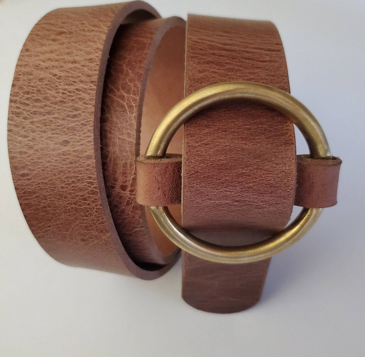 Art Deco Belt Buckle, Ladies Round, Friction Fit, No Hole Belt, Dress Belt & Buckle, Ladies Brass or Silver Buckle, Poncho, Coat Belt Buckle