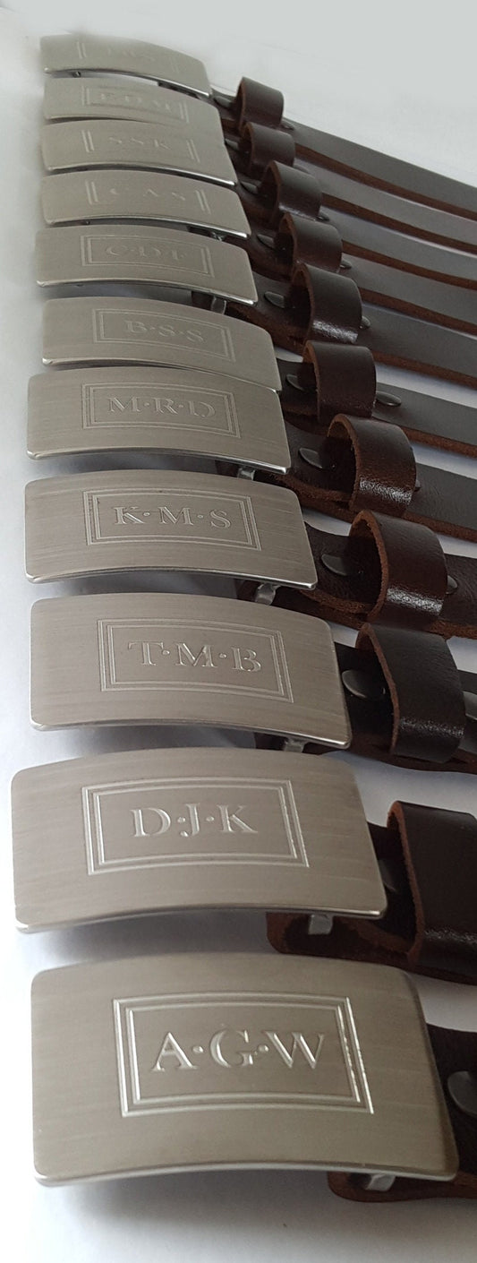 Monogrammed Belt Buckle for Suit, Customized Gifts, Bespoke Gifts for Men, Monogrammed Keepsake, Personalized Accessories, Gentlemen's Gifts