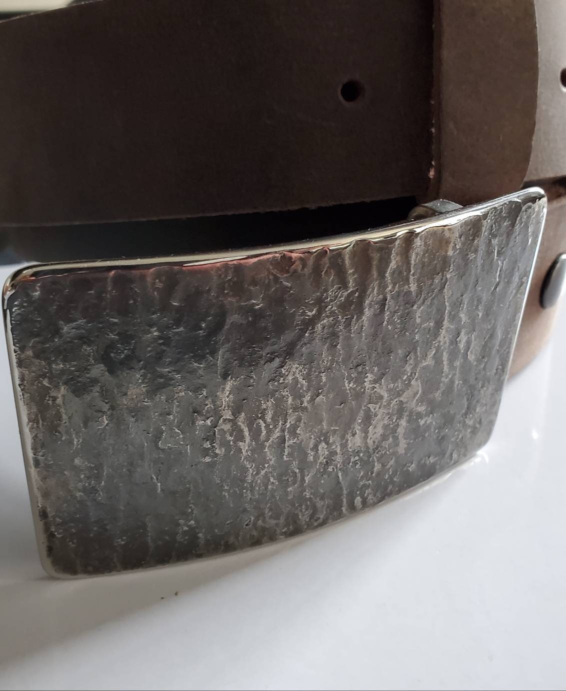 2" Wide Belt and Hand Forged Belt Buckle 5 Belt Colour Choices Outdoor Gear Workwear Heavy Duty Accessories, Unisex Gift