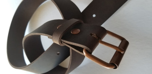 2" INCH Leather Belt & Simple Buckle for Jeans Workwear Belt with Snaps Custom Belt Two Inch Leather Belt with Your Choice Buckle Colour